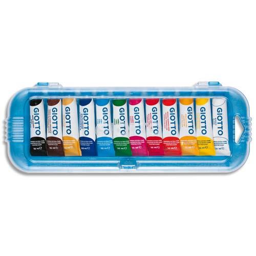 Tubes de peinture gouache - lot de 12 - 10 ml