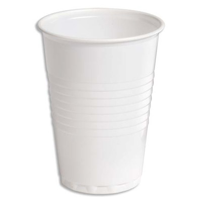 Gobelets blanc - contenance 18 cl - sachet de 100