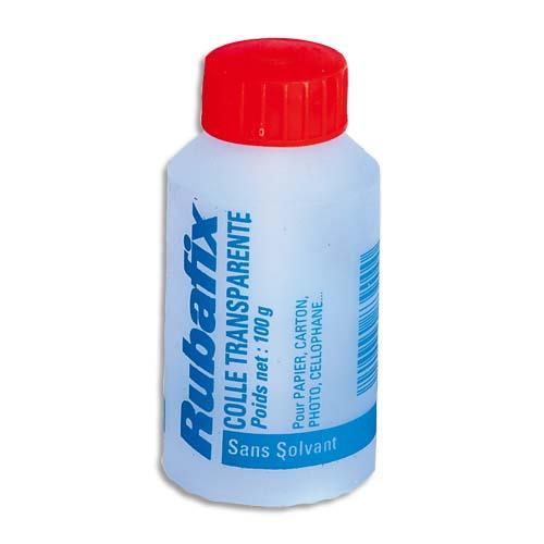 Flacon de colle transparente Rubafix 100g avec pinceau incorpore
