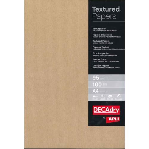 Boite de 100 feuilles Decadry - papier kraft - A4 - 95 g