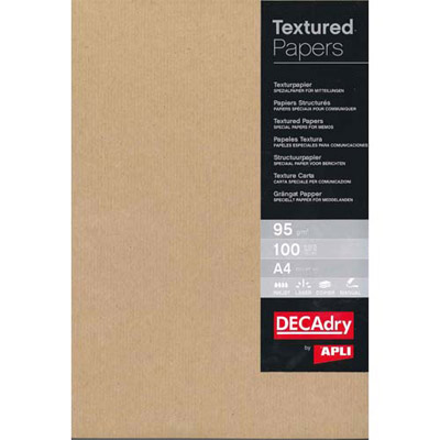 Boite de 50 feuilles Decadry - kraft papier - A4 - 165 g