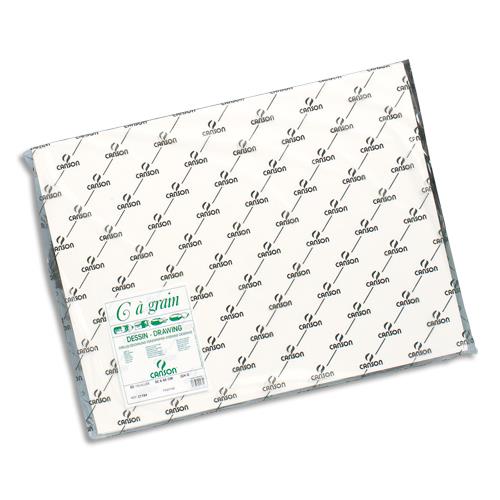 Feuilles C a grain Canson - 180 g - format 50 x 65 cm - coloris Blanc