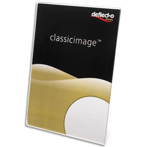 Porte affiche transparent pour documents A6 - incline