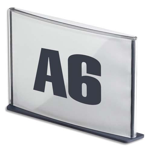 Plaque de porte format A6 coloris anthracite