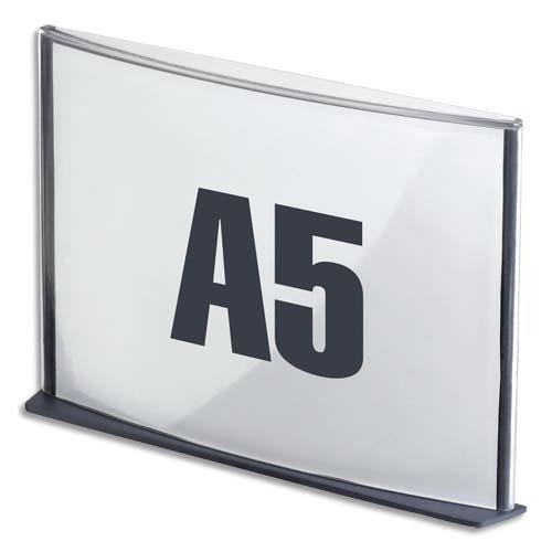 Plaque de porte format A5 coloris anthracite