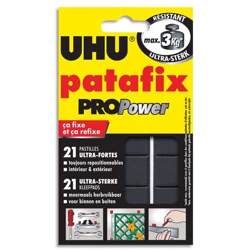 Etui de 21 pastilles Patafix blanche Pro Power - resistance ultra forte 3kg