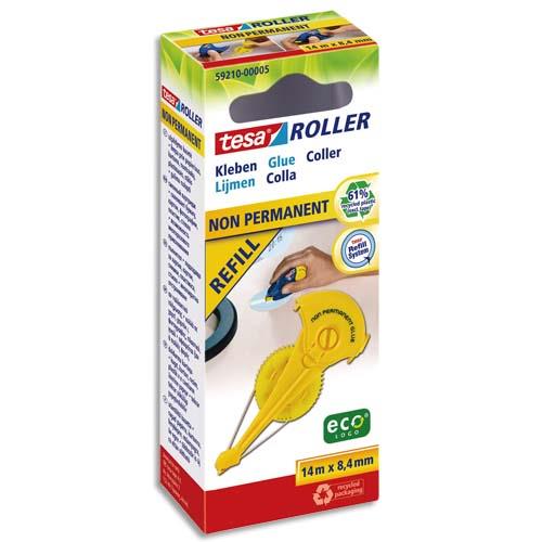 Recharge pour roller de colle repositionnable Ecologo 14mx8,4mm Tesa 