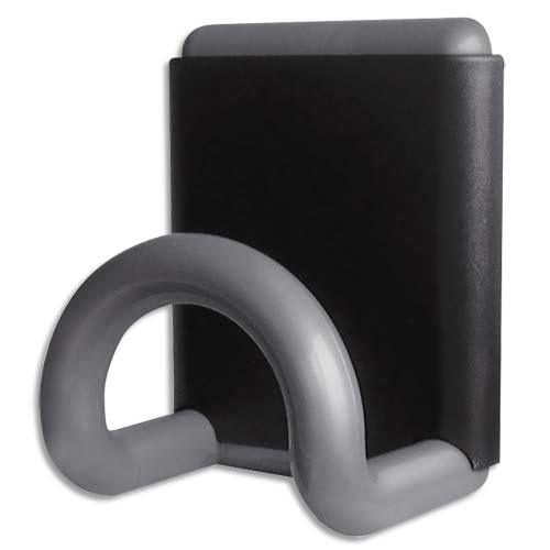Patere magnetique gris metallise 8x10 cm