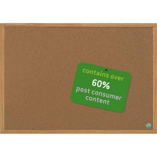 Tableau liege recyclable - 45 x 60 cm - cadre bois