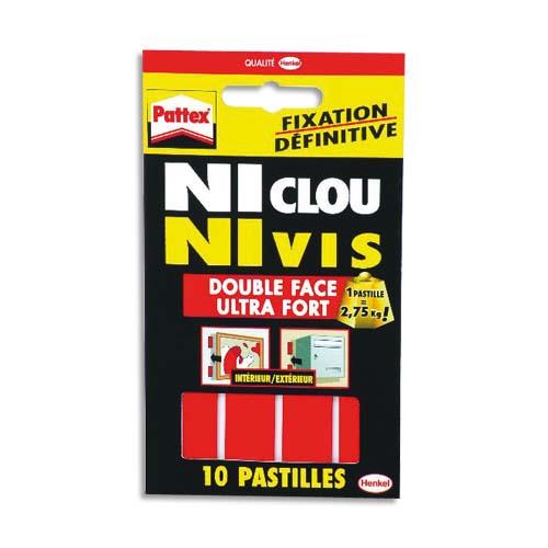 Blister de 12 pastilles double face Pattex ultra fortes