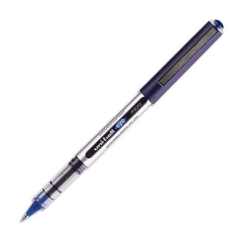 Stylo roller Uniball Eye Micro UB 150 - pointe metal - 0,2 mm - bleu
