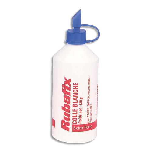 Flacon de colle blanche extra forte 125g avec embout etaleur RUBAFIx