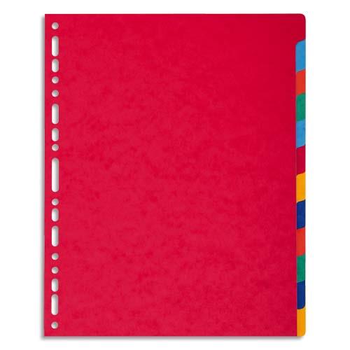 Intercalaires touches neutres - carte lustree 5/10e - format A4+ - perforation universelle - jeu de 12