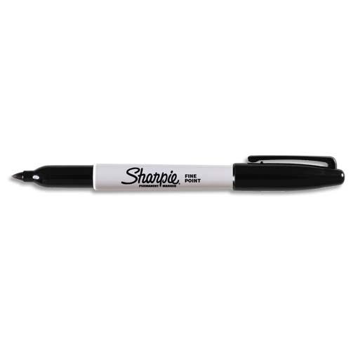 Marqueur permanent Sharpie - pointe ogive fine - noir de Papermate
