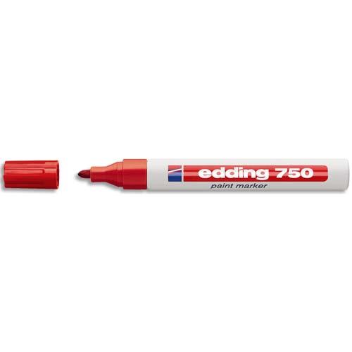 Marqueur peinture Edding E 750 - pointe ogive - rouge