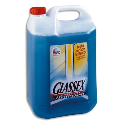 Nettoyant vitres Glassex toutes surfaces brillantes - 5L