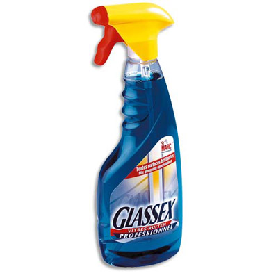 Nettoyant vitres Glassex toutes surfaces brillantes - spray 500 ml