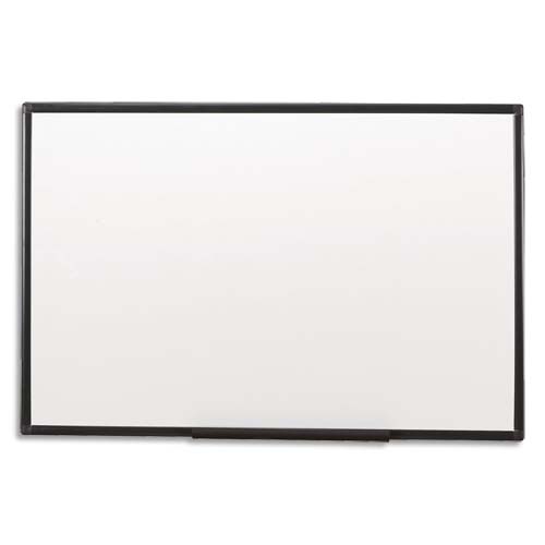 Tableau blanc mélaminé WStar cadre PVC - 45 x 60 cm 