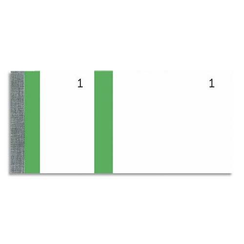 Bloc vendeur Elve vert - 100 feuillets numerotes 6 x 13,5 cm - 1 coupon detachable