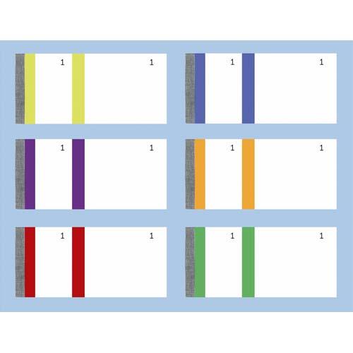 Bloc vendeur Elve - 100 feuillets numerotes 6 x 13,5 cm - 1 coupon detachable - coloris assortis