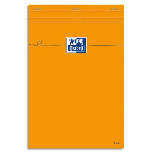 Bloc Idea - 80 g - 21 x 29,7cm - petits carreaux - satine blanc - 80 feuilles