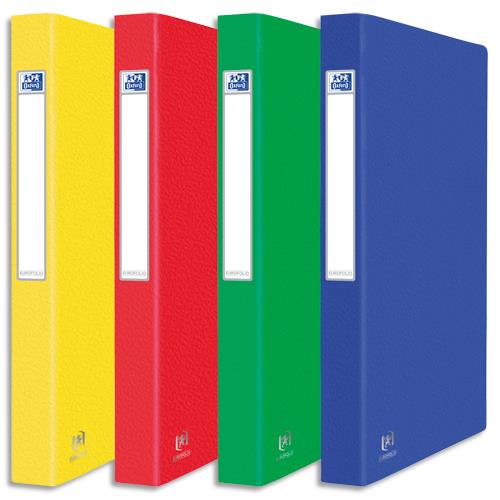 <strong>Classeurs</strong> 2 anneaux - carte grainee 7/10e - format 25,5x32 cm - coloris assortis