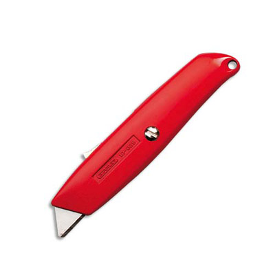 Cutter de securite en metal Stanley 99E a lame trapeze retractable