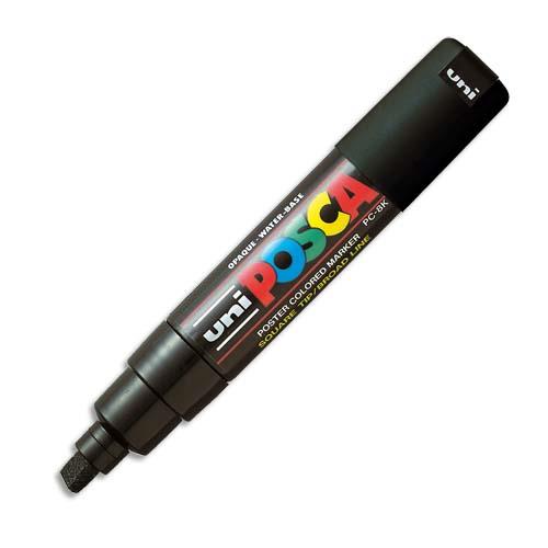 Marqueur peinture Posca - pointe large biseautee - noir