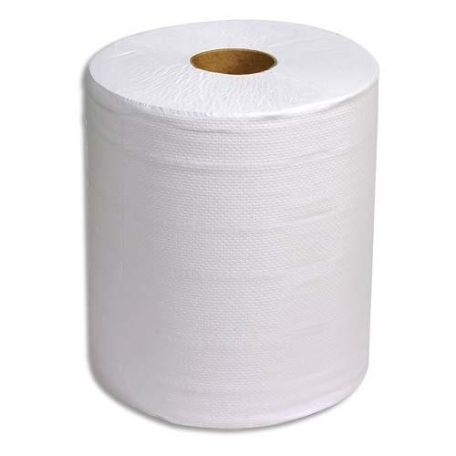 Lot de 2 bobines d essuyage blanches - 800 formats predecoupes - 240 metres - dim 26 x 30 cm