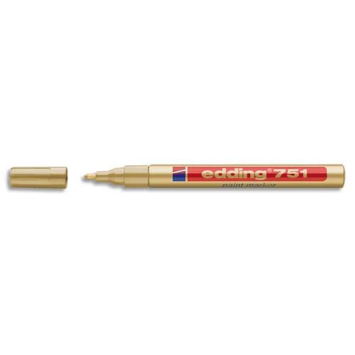 Marqueur peinture permanent Edding - pointe ogive - or