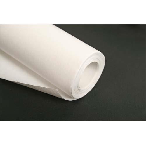 Rouleau de papier kraft blanc Clairefontaine - 1 m x 50 m - 64g