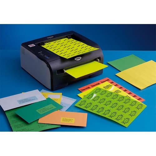 Boite de 2100 etiquettes Techmay Logetiq - 63.5x38.1 mm - vert