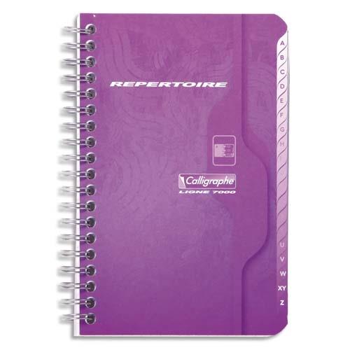 Repertoire spirale 70g 100 pages petits carreaux format 9x14-Calligraphe 7000