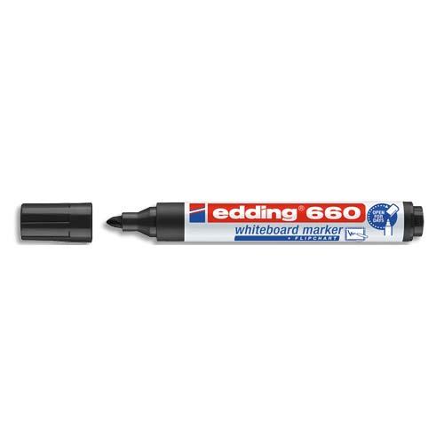 Marqueur Edding 660E - effacable a sec - pointe ogive - noir