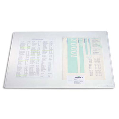 Sous mains Duraglas transparent - format 50x65 cm