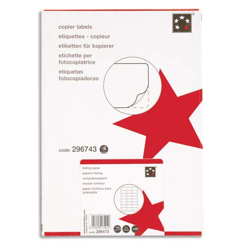 Boite de 800 etiquettes copieur 105x71mm blanc