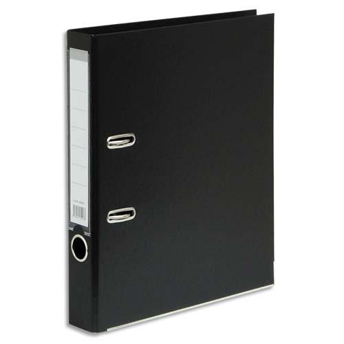 Classeur a levier - polypropylene - dos de 5 cm - noir