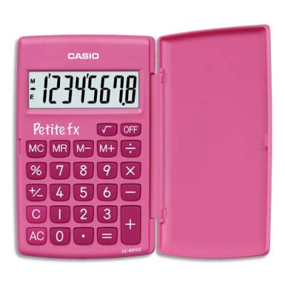 Calculatrice scolaire CASIO petite FX - pour l'école primaire - rose