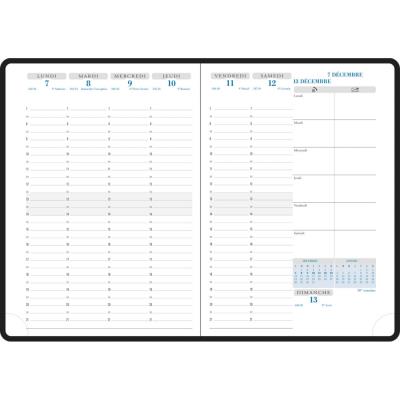 Recharge semainier pour agenda de bureau All in One Easy time 21 spiralé 21 x 15 cm - 2024