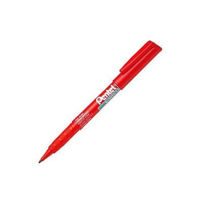 Marqueur permanent Pentel Green Label NMS50 - pointe fine 2 mm - rouge