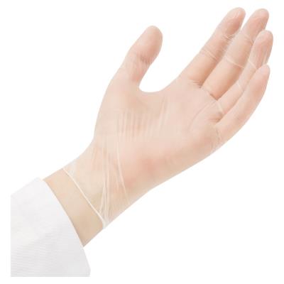 Gants usage court en vinyle poudrés Unigloves - transparents - Taille M - Boîte distributrice de 100