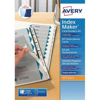 Kit de présentation Avery Indexmaker L7455-12 - 12 touches - 05003061