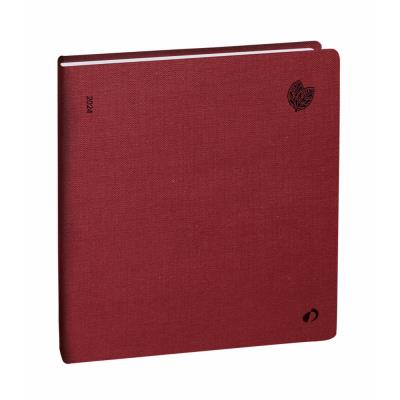 Agenda semainier Quo Vadis Exécutif Diana - 16 x 16 cm - Bordeaux - Décembre à Décembre