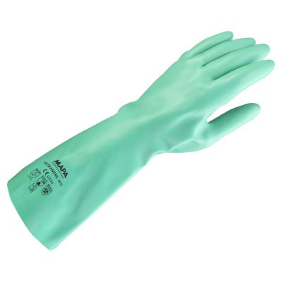 Gants de protection chimique MAPA Ultranitril 493 - Vert - Taille 10