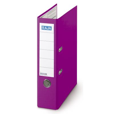 Classeur à levier Pergamy - polypropylène intérieur/extérieur - dos 5 cm - A4 - pourpre