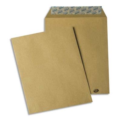 Pochettes kraft brun - auto-adhésives - 85g - format B5 176 x 250 mm - paquet de 50