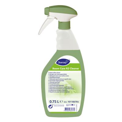 Détergent désinfectant Diversey Room Care R2 pour surfaces dures - Flacon spray de 750 ml