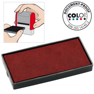 Cassette d'encre pré-encrée Colop E/40 pour timbre automatique Printer 40 - rouge - paquet 2 unités