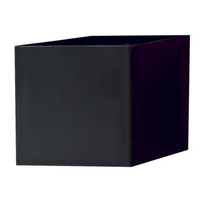 Porte-marqueurs magnétique carré 60 cm pour tableaux en verre - Noir