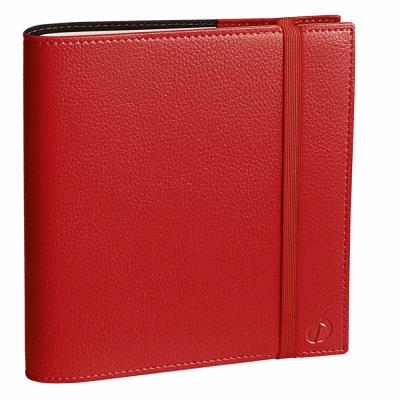 Agenda semainier Quo Vadis Time & Life Medium - 16 x 16 cm - Rouge Vermillon - Août à Août